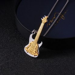 Pendentif Guitare Rock - Golden Strings