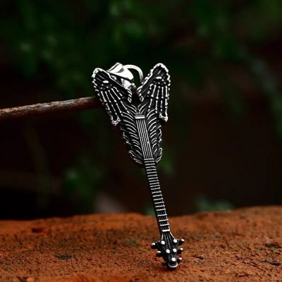 Pendentif Guitare Rock Metatl - Griffe Squelettique
