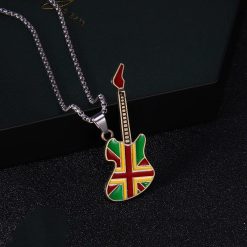 Pendentif Guitare Rock - Rasta Rebel
