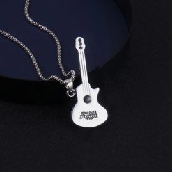 Pendentif Guitare Rock Silver Acoustica