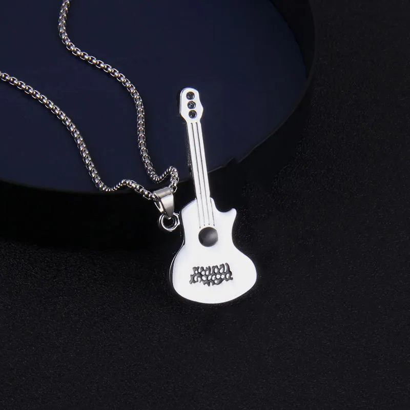 Pendentif Guitare Rock Silver Acoustica