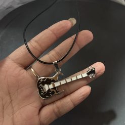 Pendentif Guitare Rock - Starfire Chrome