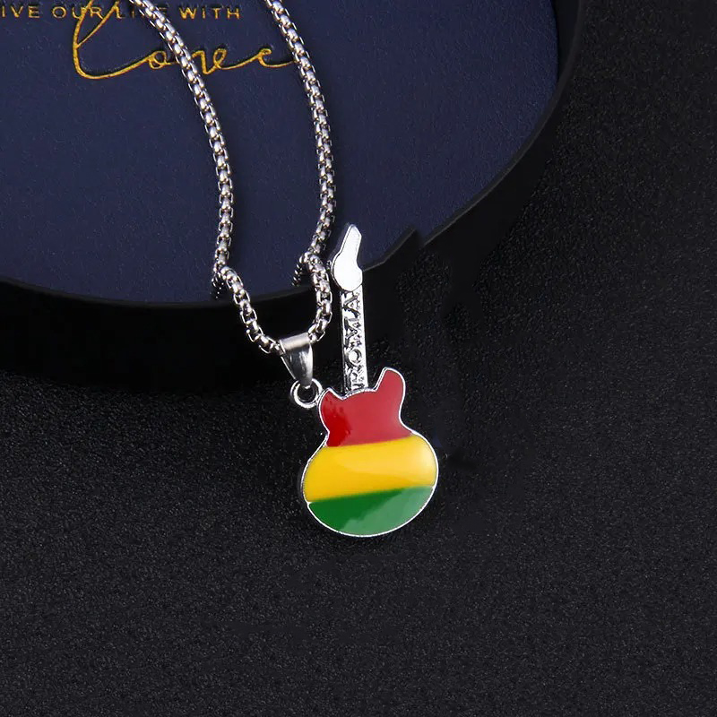 Pendentif Guitare Rock – Mini Rasta Vibes