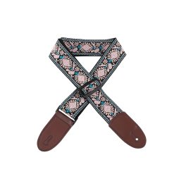 Sangle de Guitare Vintage -Fleur de Velours