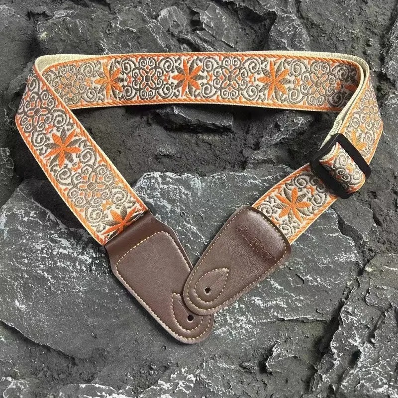 Sangle de Guitare Vintage Mandala Solaire