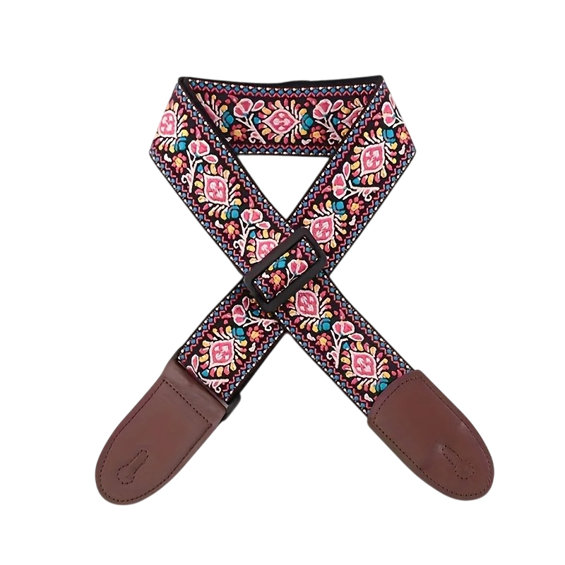 Sangle - de Guitare Vintage Rose Bohème