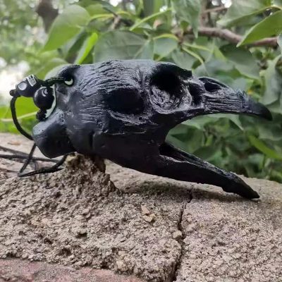Sifflet Aztèque Crâne de Corbeau Chant du Messager d'Outre-Tombe