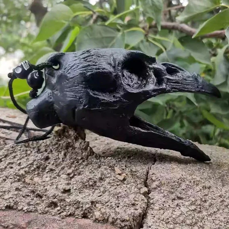 Sifflet Aztèque Crâne de Corbeau Chant du Messager d'Outre-Tombe