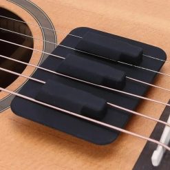 Silencieux Guitare Acoustique – Sourdine en Silicone Mute Pad Flex pour Réduction du Bruit