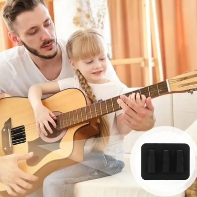 Silencieux - Guitare Acoustique – Sourdine en Silicone Mute Pad Flex pour Réduction du Bruit