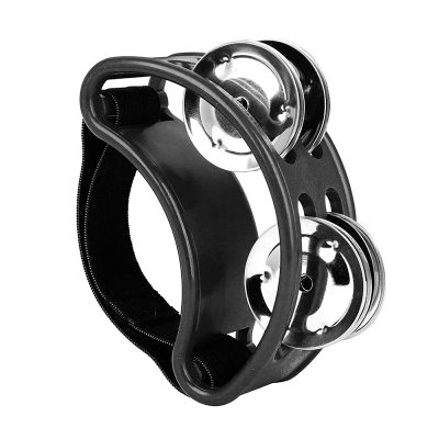 Tambourin à Pied pour Musicien – Accessoire Percussion Foot Jingle Beat Multicolore Couleur Noir