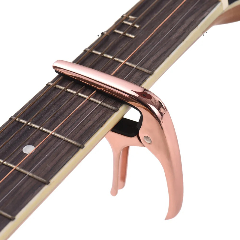 Vue générale Capodastre Guitare Universel Métal - Couleurs Premium (Noir, Or, Argent, Rose Gold)
