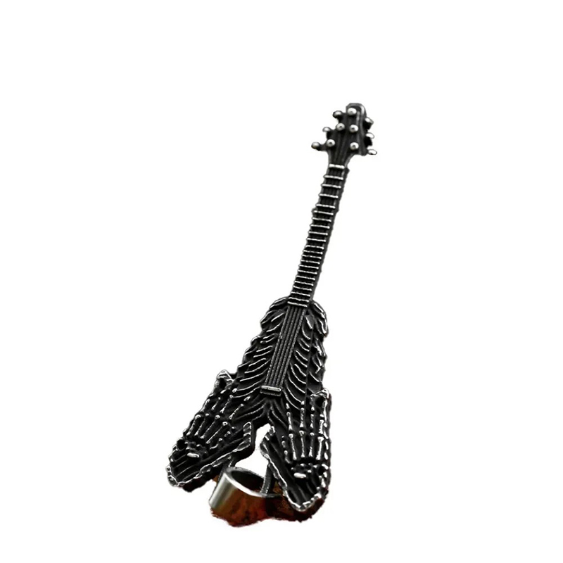 Vue générale Pendentif Guitare Rock Metatl - Griffe Squelettique Vue générale Pendentif Guitare Rock Metatl - Griffe Squelettique