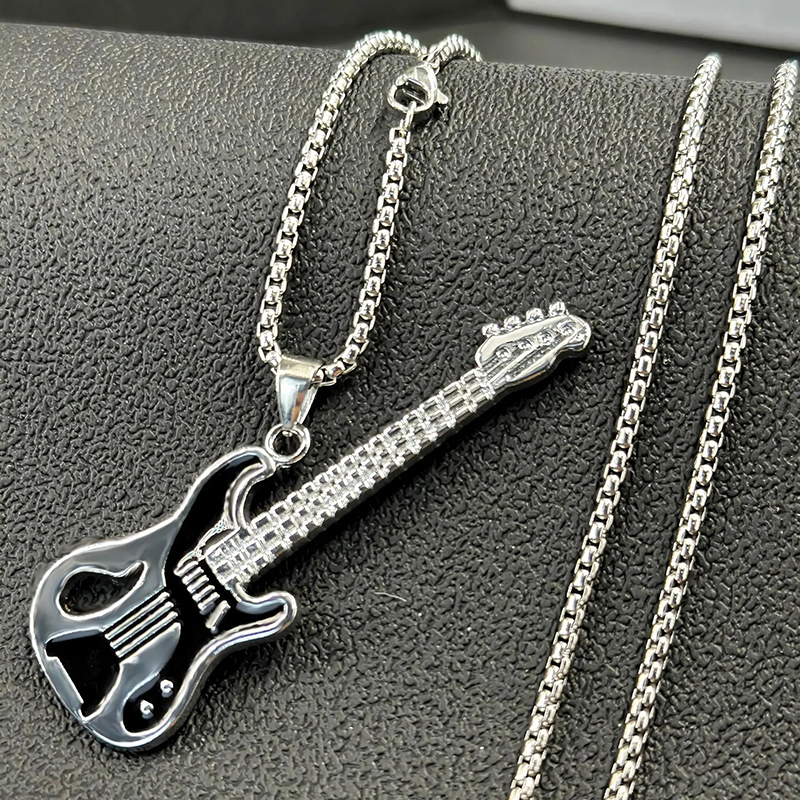 Vue generale Pendentif Guitare Rock 'Midnight Groove'