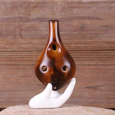 Avant Ocarina Céramique - Style Strawfire 6 Trous Ton C Couleur