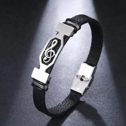 Bracelet Clé de Sol Cadence d'Acier