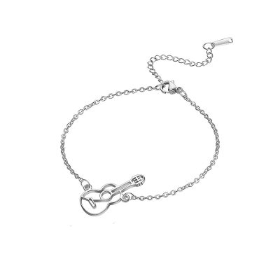Bracelet Guitare Unplugged modele 2 Couleur Argent