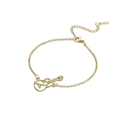 Bracelet Guitare Unplugged modele 2 Couleur Or