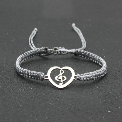 Bracelet Musical Heartbeat Couleur Argent