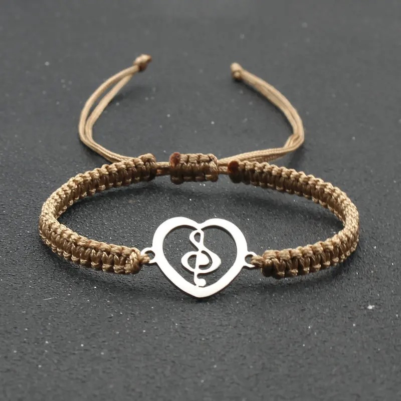 Bracelet Musical Heartbeat Couleur Beige