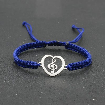 Bracelet Musical Heartbeat Couleur Bleu