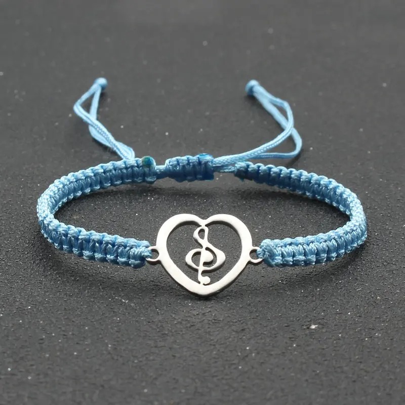 Bracelet Musical Heartbeat Couleur Bleu Ciel