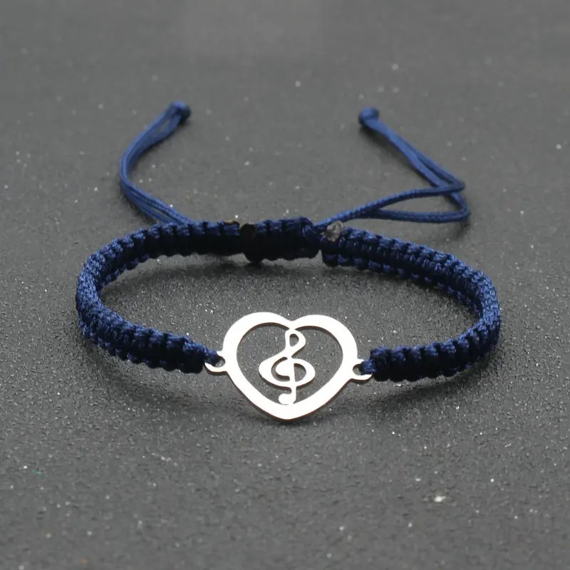 Bracelet Musical Heartbeat Couleur Bleu marine