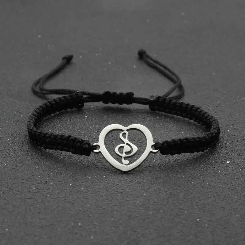 Bracelet Musical Heartbeat Couleur Noir