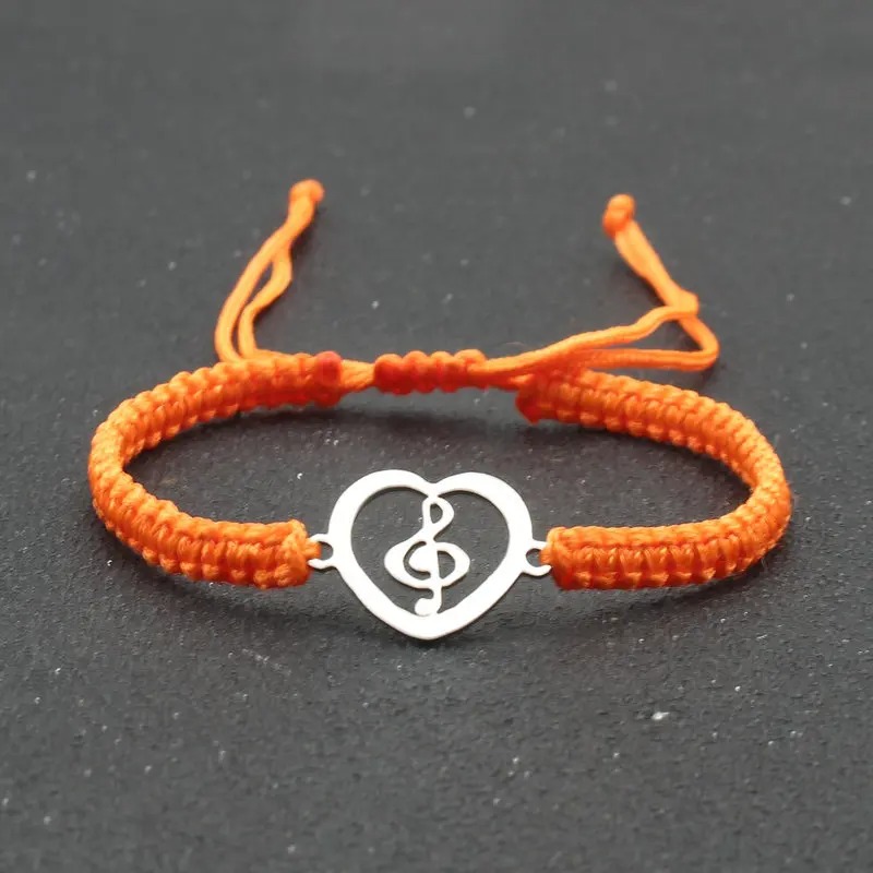 Bracelet Musical Heartbeat Couleur Orange