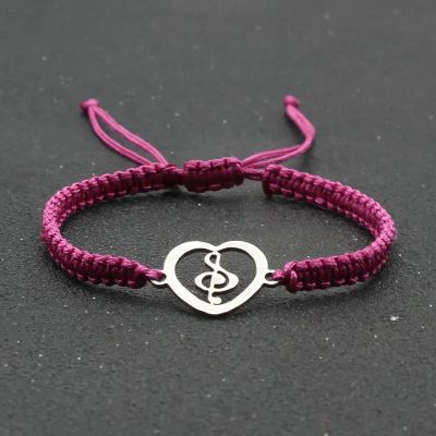 Bracelet Musical Heartbeat Couleur Rose