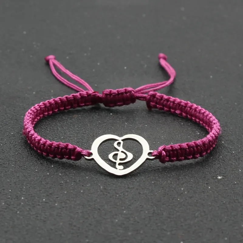 Bracelet Musical Heartbeat Couleur Rose