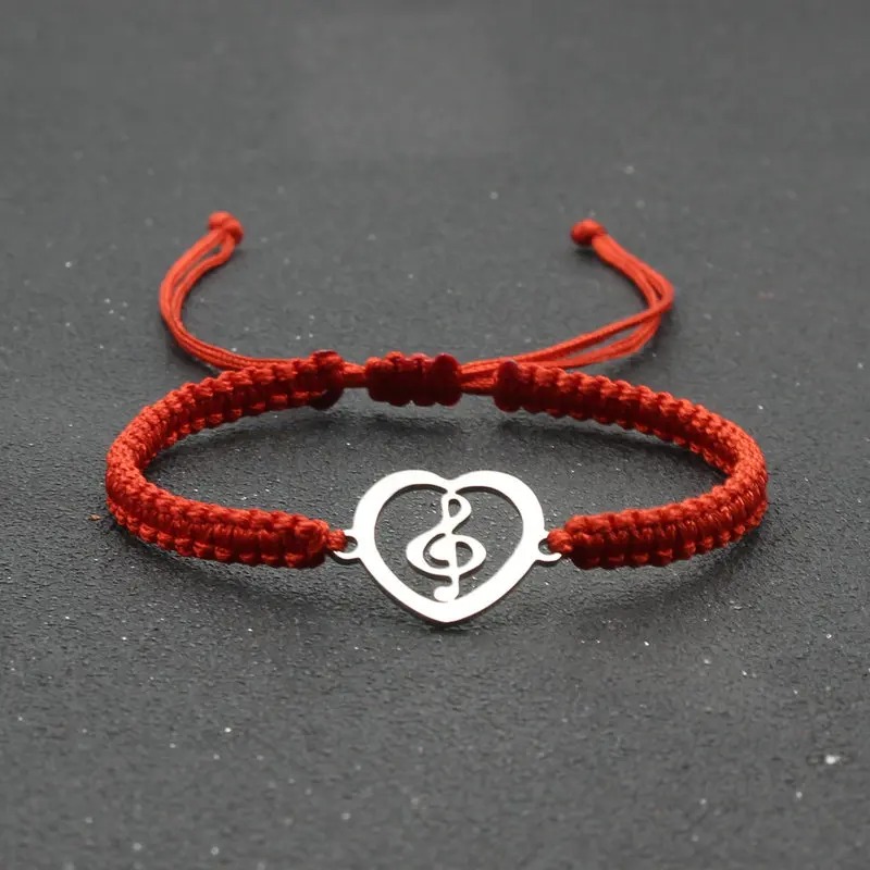 Bracelet Musical Heartbeat Couleur Rouge