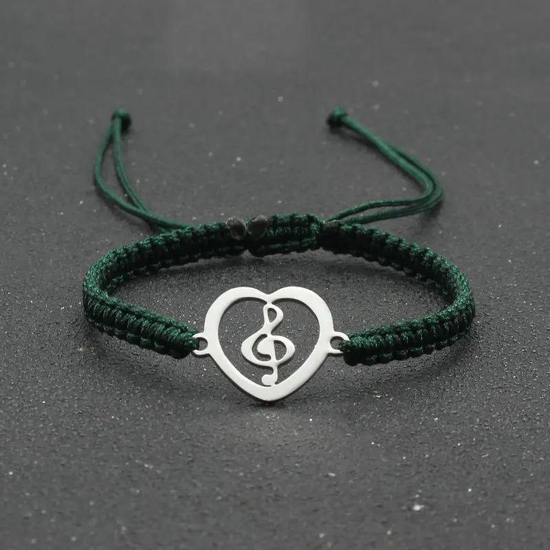 Bracelet Musical Heartbeat Couleur Vert FOnce