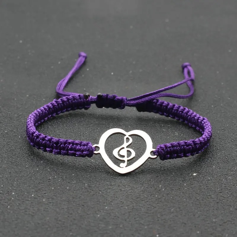 Bracelet Musical Heartbeat Couleur Violet