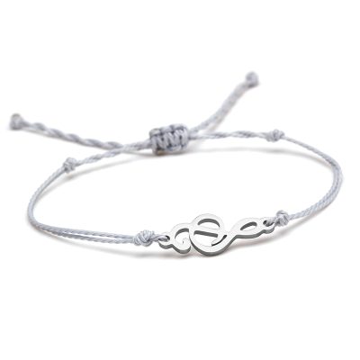 Bracelet Musical Ligne Mélodique Couleur Argent