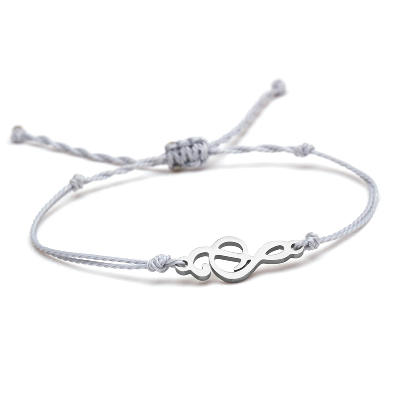 Bracelet Musical Ligne Mélodique Couleur Argent