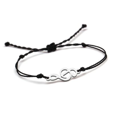 Bracelet Musical Ligne Mélodique Couleur Noir