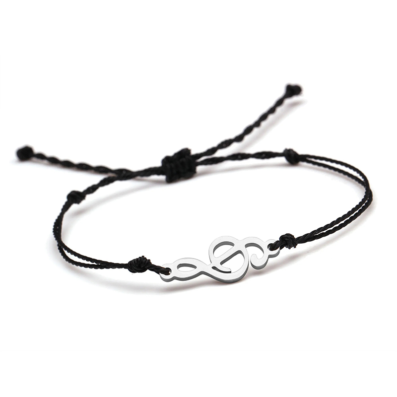 Bracelet Musical Ligne Mélodique Couleur Noir