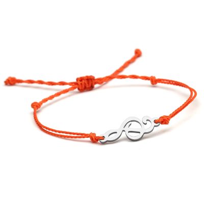 Bracelet Musical Ligne Mélodique Couleur Rouge