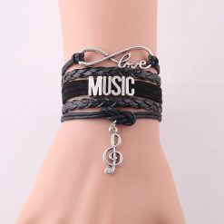 Bracelet Musique Love & Melody Couleur Noir