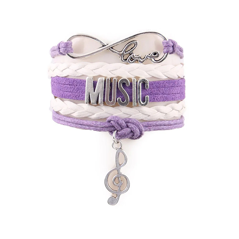 Bracelet Musique Love & Melody Couleur Violet