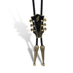 Cracatte Bolo Guitare Le Lacet du Bluesman Couleur or
