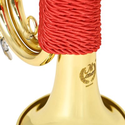 Details Bugle de Marche Espagnol – Laiton Doré avec Housse Instruments à Vent