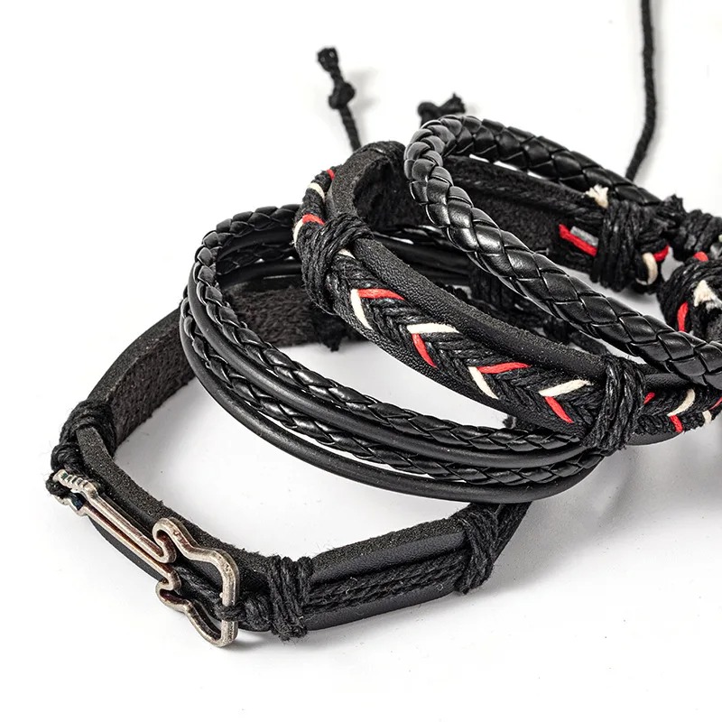 Détails du Bracelet Guitare Rock - Trio Tribal Électrik