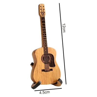 Dimensions Boîte de plectres de guitare acoustique en bois Cœur du Luthier
