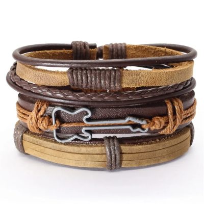 Magnifique Bracelet Guitare Rock Vibrations Acoustiques