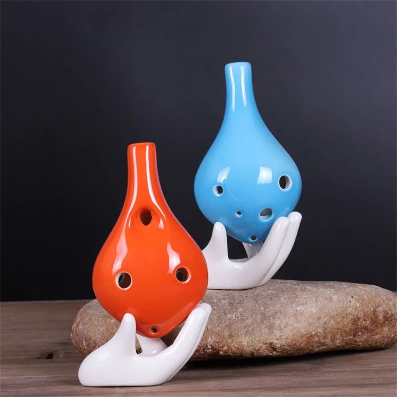 Ocarina - Céramique - Style Strawfire 6 Trous Ton C Couleur