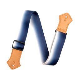 Sangle de Guitare Vintage Dégradé Bleu Nuit