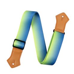 Sangle de Guitare Vintage Dégradé Vert Azur