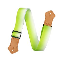 Sangle de Guitare Vintage Dégradé Vert Citron